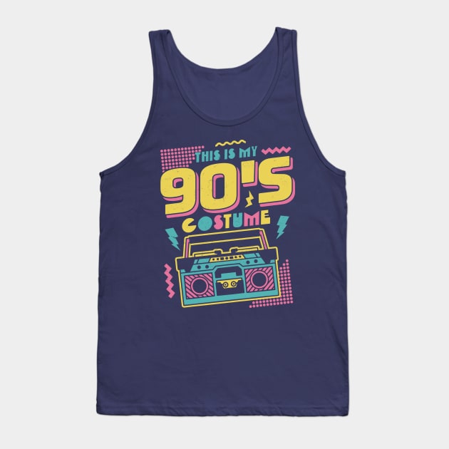 This is My 90s Costume Halloween Nineties Costume Retro Tank Top by OrangeMonkeyArt